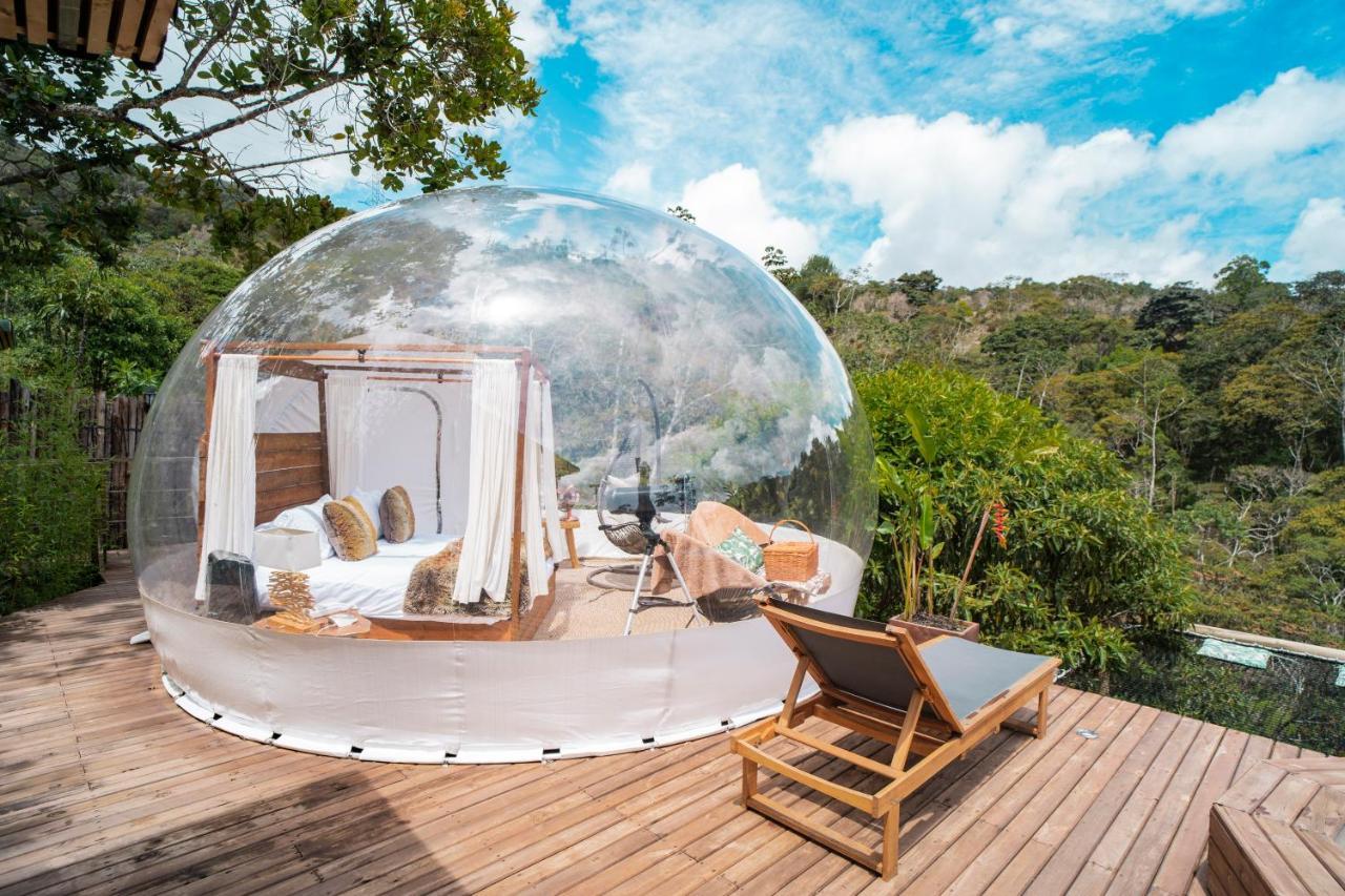 Отель Bubblesky Glamping Гуатапе Экстерьер фото